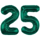 ZESTAW BALONY 25 URODZINY ZIELONY BUTELKOWA ZIELEŃ 25 ROCZNICA ŚLUBU 100 CM