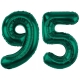 ZESTAW BALONY 95 URODZINY ZIELONY BUTELKOWA ZIELEŃ 95 ROCZNICA ŚLUBU 100 CM