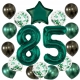 ZESTAW BALONY 85 URODZINY ZIELONY BUTELKOWA ZIELEŃ 85 ROCZNICA ŚLUBU 100 CM