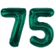 ZESTAW BALONY 75 URODZINY ZIELONY BUTELKOWA ZIELEŃ 75 ROCZNICA ŚLUBU 100 CM