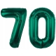 ZESTAW BALONY 70 URODZINY ZIELONY BUTELKOWA ZIELEŃ 70 ROCZNICA ŚLUBU 100 CM