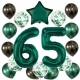 ZESTAW BALONY 65 URODZINY ZIELONY BUTELKOWA ZIELEŃ 65 ROCZNICA ŚLUBU 100 CM