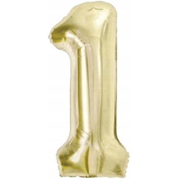 ZESTAW BALONY 1 URODZINY ROCZEK ZŁOTY SZAMPAŃSKI 1 ROCZNICA ŚLUBU 100 CM