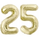 ZESTAW BALONY 25 URODZINY ZŁOTY ZŁOTE SZAMPAŃSKI 25 ROCZNICA ŚLUBU 100 CM