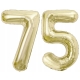 ZESTAW BALONY 75 URODZINY ZŁOTY ZŁOTE SZAMPAŃSKI 75 ROCZNICA ŚLUBU 100 CM