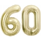 ZESTAW BALONY 60 URODZINY ZŁOTY ZŁOTE SZAMPAŃSKI 60 ROCZNICA ŚLUBU 100 CM