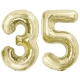 ZESTAW BALONY 35 URODZINY ZŁOTY ZŁOTE SZAMPAŃSKI 35 ROCZNICA ŚLUBU 100 CM
