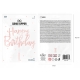 Topper PartyPal Happy Birthday 13,5 cm różowy rose gold