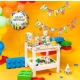 TOPPERY na tort pikery KLOCKI LEGO BLOCK dekoracja urodziny 5 szt