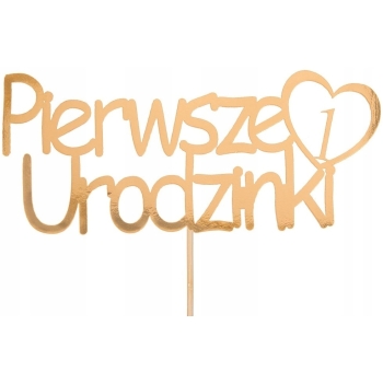 Topper Pierwsze Urodzinki Roczek Topper Na Tort