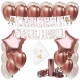 ZESTAW NA CHRZEST Balony Rose Gold Girlanda