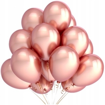 Balony ROSE GOLD 12 SZT