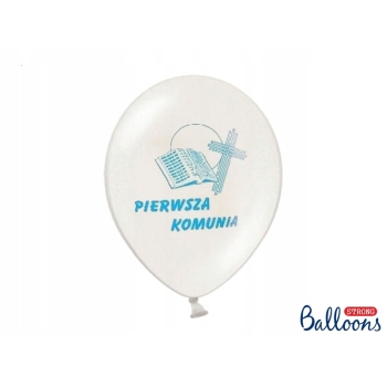 Balony komunijne dekoracje na I Komunię Św. 5 szt