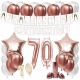 ZESTAW BALONY 70 URODZINY ROSE GOLD + IMIĘ 100 CM