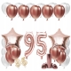 ZESTAW BALONY 95 URODZINY ROSE GOLD 100 CM